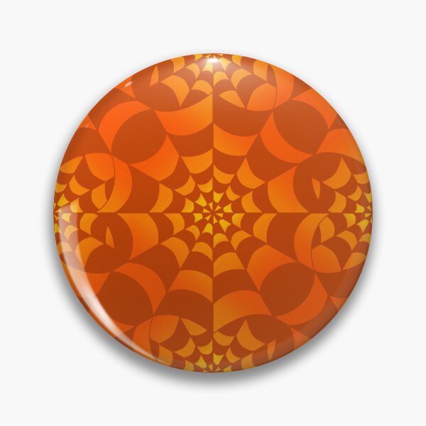 Item preview, Enchanted Web - Orange Pumpkin Spider Web Halloween Pattern  designed and sold by BlackthornDsign.
