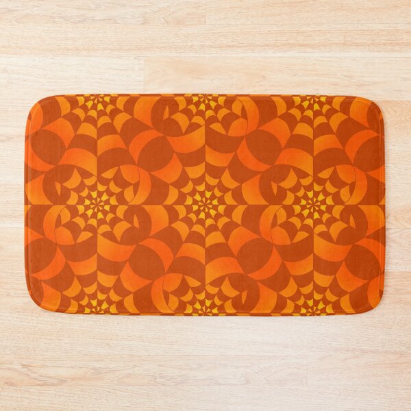 Item preview, Enchanted Web - Orange Pumpkin Spider Web Halloween Pattern  designed and sold by BlackthornDsign.