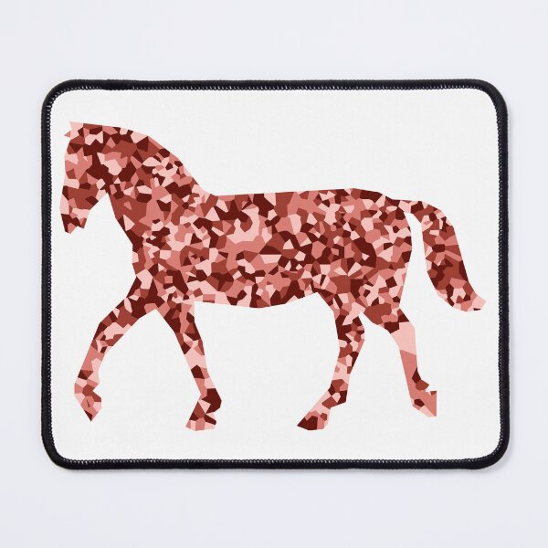 Item preview, Red Mosaic Horse Silhouette Art designed and sold by DymondDesigns.