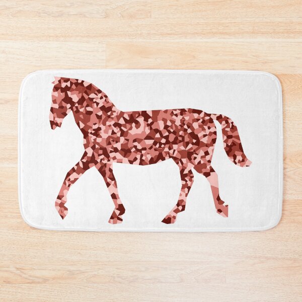 Item preview, Red Mosaic Horse Silhouette Art designed and sold by DymondDesigns.