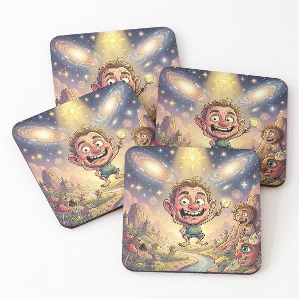 Item preview, Psychedelic Cosmic Fantasy Portrait designed and sold by FotoworldEdel.