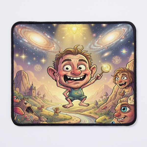 Item preview, Psychedelic Cosmic Fantasy Portrait designed and sold by FotoworldEdel.