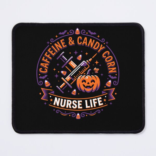 Item preview, Caffeine & Candy Corn Nurse Life Funny Halloween Nurse designed and sold by fawzimorsy.