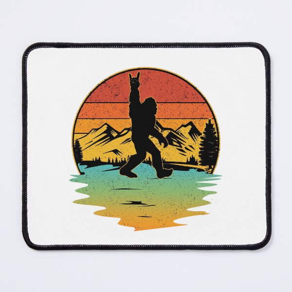 Item preview, Bigfoot Rock On Retro Vintage Sunset Mountains designed and sold by Shopeon Designs.