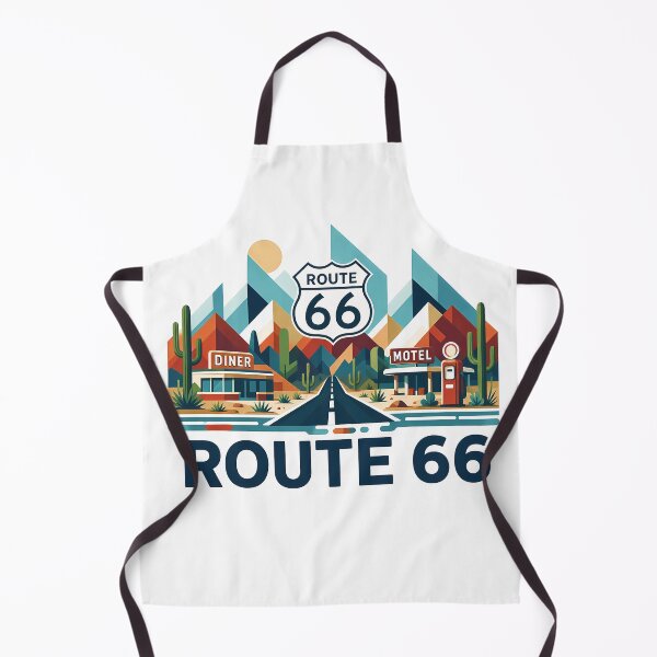 Item preview, Historic Route 66 Travel Souvenir - Classic Car & Desert Road Trip Art designed and sold by OzzFrequency.