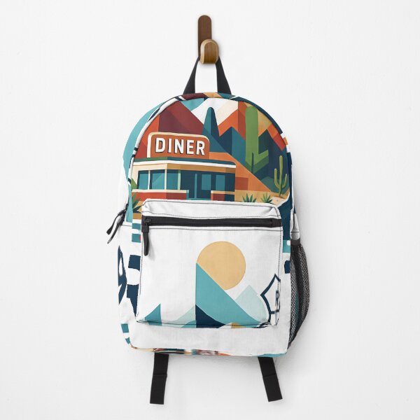Item preview, Historic Route 66 Travel Souvenir - Classic Car & Desert Road Trip Art designed and sold by OzzFrequency.