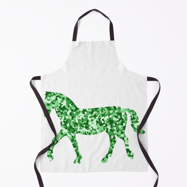 Item preview, Green Mosaic Horse Silhouette Art designed and sold by DymondDesigns.