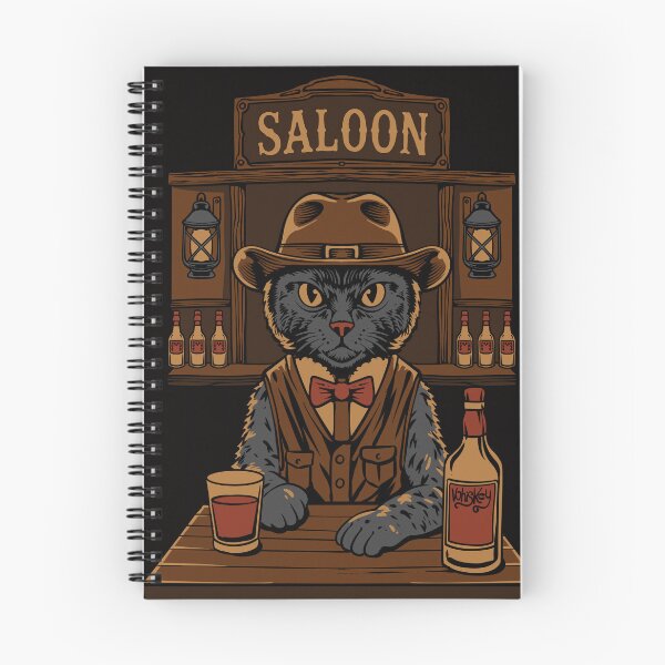 Item preview, Cowboy Cat Bartender Vintage Saloon Western T-Shirt Design designed and sold by phsycartwork.