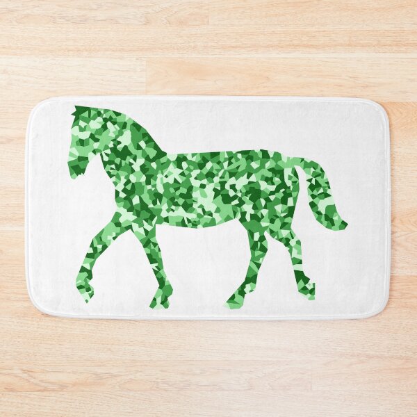 Item preview, Green Mosaic Horse Silhouette Art designed and sold by DymondDesigns.