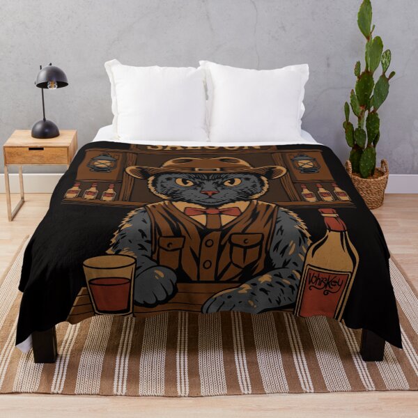 Item preview, Cowboy Cat Bartender Vintage Saloon Western T-Shirt Design designed and sold by phsycartwork.