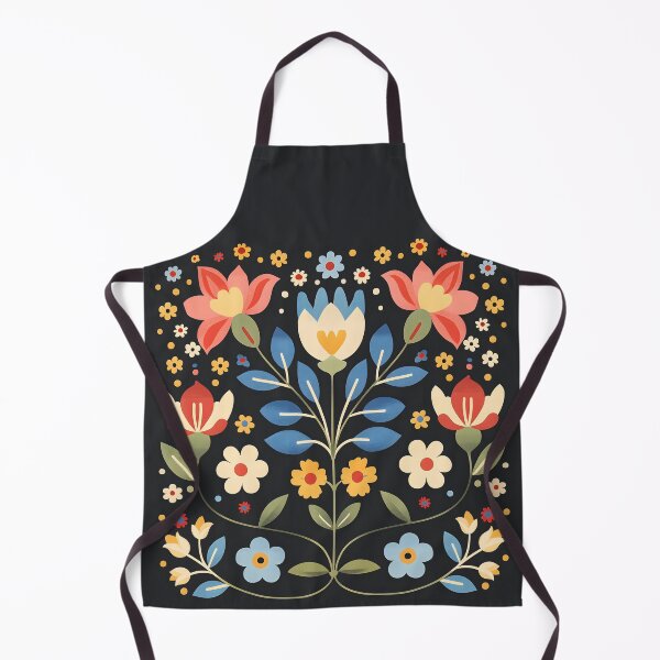 Item preview, Scandinavian Folk Art, Botanical Flowers designed and sold by xiao xuans.