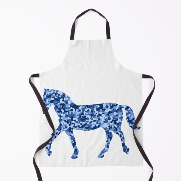 Item preview, Blue Mosaic Horse Silhouette Art designed and sold by DymondDesigns.
