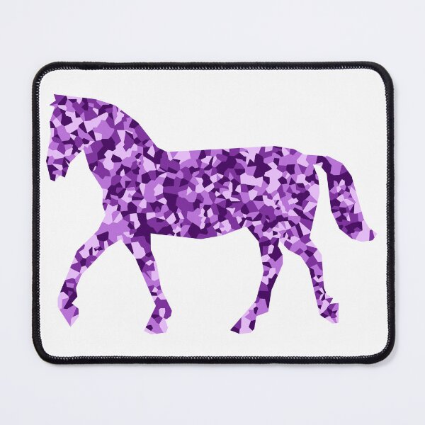 Item preview, Purple Mosaic Horse Silhouette Art designed and sold by DymondDesigns.