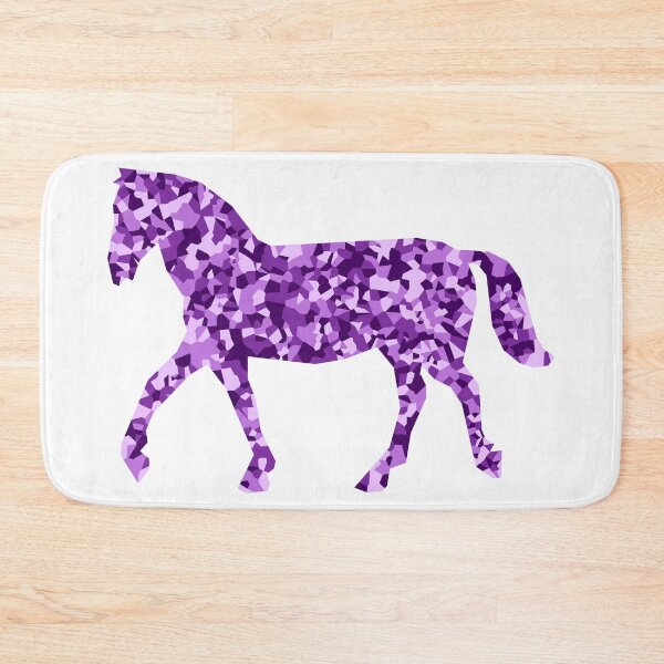 Item preview, Purple Mosaic Horse Silhouette Art designed and sold by DymondDesigns.