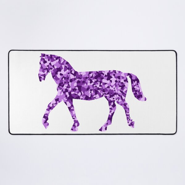 Item preview, Purple Mosaic Horse Silhouette Art designed and sold by DymondDesigns.