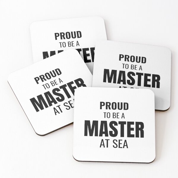 Item preview, Proud to be a Master at Sea (Black) designed and sold by ShipCrewNation.
