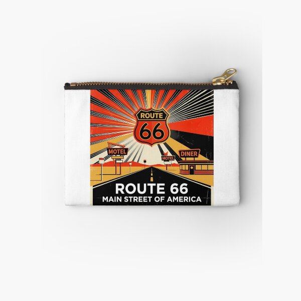 Artikelvorschau, Historisches Route-66-Reisesouvenir – Kunst rund um Oldtimer und Wüsten-Roadtrips entworfen und verkauft von OzzFrequency.
