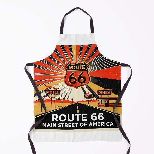 Item preview, Historic Route 66 Travel Souvenir - Classic Car & Desert Road Trip Art designed and sold by OzzFrequency.
