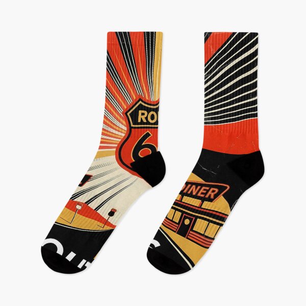 Item preview, Historic Route 66 Travel Souvenir - Classic Car & Desert Road Trip Art designed and sold by OzzFrequency.