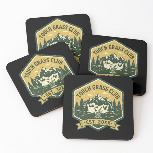 Item preview, Touch Grass Club - Funny Hiking Camping Outdoor Nature Lover Design designed and sold by 519xdesign.
