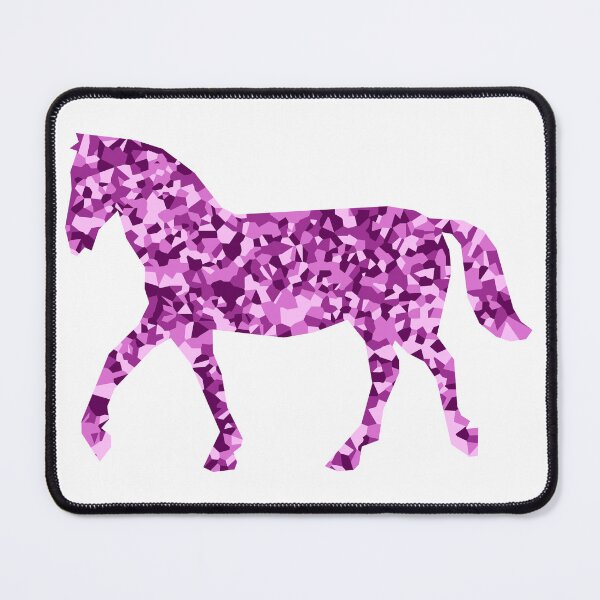 Item preview, Pink Mosaic Horse Silhouette Art designed and sold by DymondDesigns.