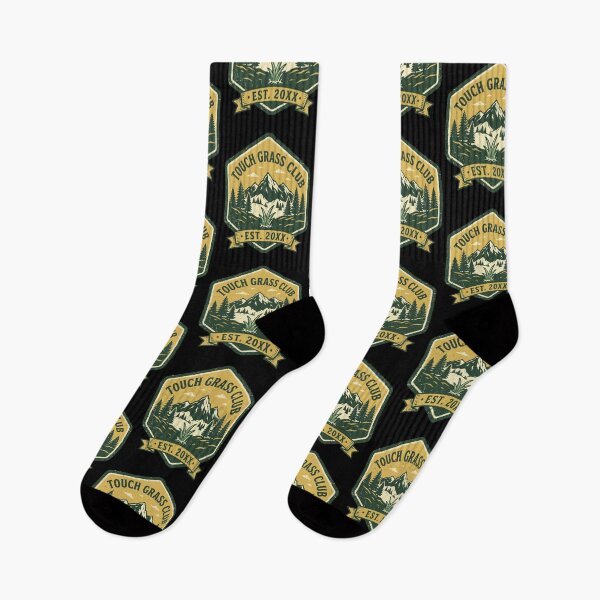 Item preview, Touch Grass Club - Funny Hiking Camping Outdoor Nature Lover Design designed and sold by 519xdesign.