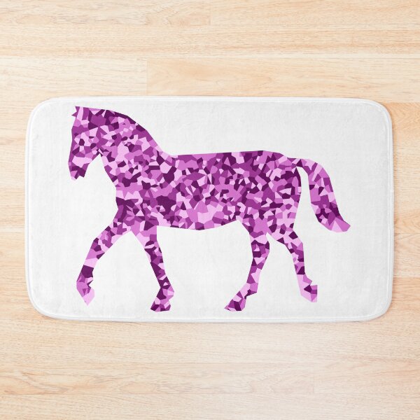 Item preview, Pink Mosaic Horse Silhouette Art designed and sold by DymondDesigns.