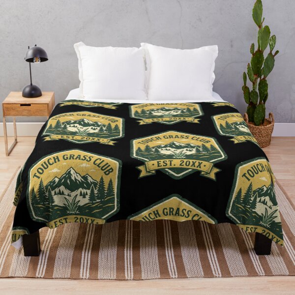 Item preview, Touch Grass Club - Funny Hiking Camping Outdoor Nature Lover Design designed and sold by 519xdesign.