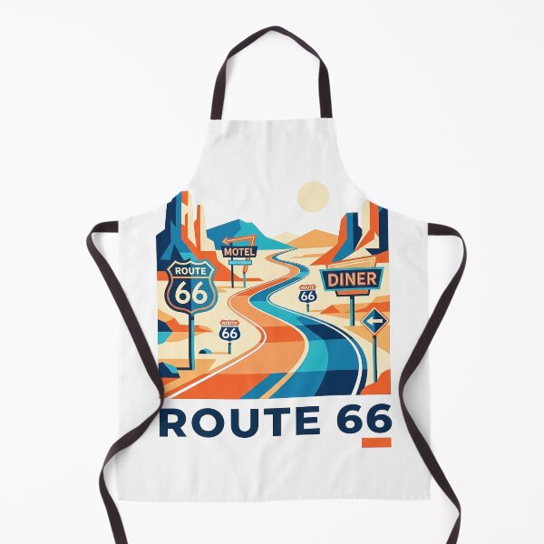 Item preview, Historic Route 66 Travel Souvenir - Classic Car & Desert Road Trip Art designed and sold by OzzFrequency.