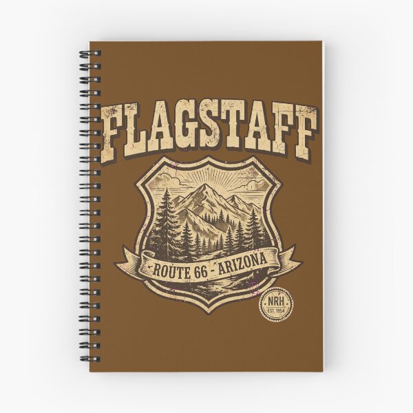 Item preview, Vintage Route 66 Flagstaff Arizona Mountains Patch designed and sold by Normandy Road Heritage.