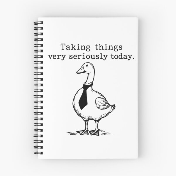 Item preview, Taking Things Very Seriously Today Funny Goose Wearing Tie designed and sold by ddretrobot.