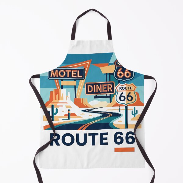 Item preview, Historic Route 66 Travel Souvenir - Classic Car & Desert Road Trip Art designed and sold by OzzFrequency.