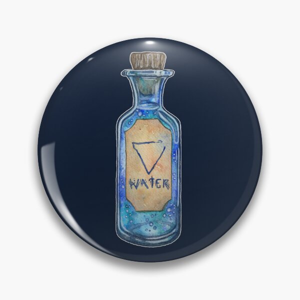 Item preview, Water Potion Bottle Magic Element Witch Aestheti Art designed and sold by esmavart.