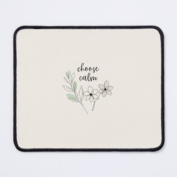 Item preview, Choose Calm Mindful Reflection Minimal Botanical Line Art designed and sold by GemsAnatomy.