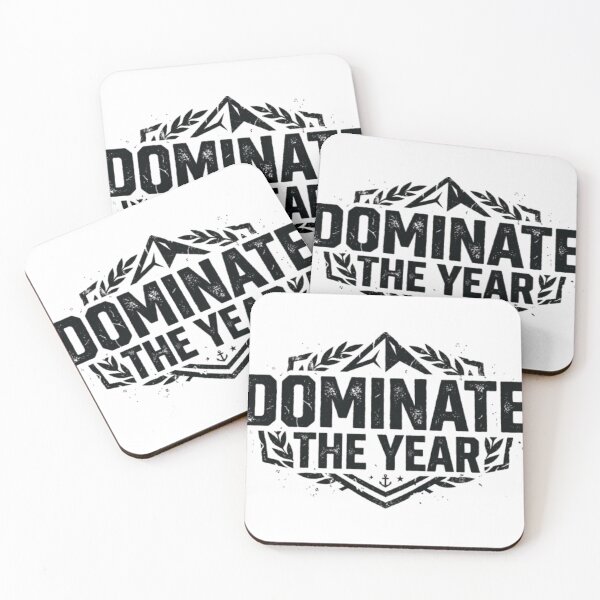 Item preview, Dominate The Year Motivational Success Typography designed and sold by hoille.