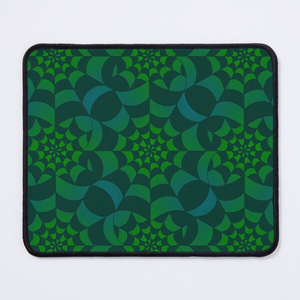 Item preview, Enchanted Web - Green Forest Spider Web Halloween Pattern designed and sold by BlackthornDsign.
