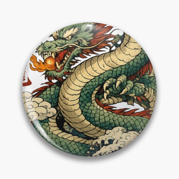 Item preview, Japanese dragon illustration, ukiyo-e design designed and sold by JpnArts-Sak981.
