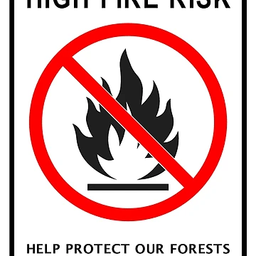 Artwork thumbnail, High Fire Risk Safety Sign by RafenStein