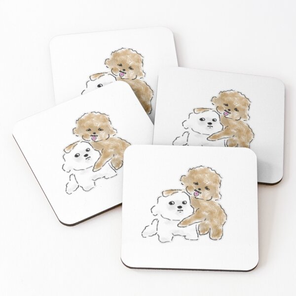 Item preview, Angry Dog Prevented From Fighting Cute Art designed and sold by raun.draw.