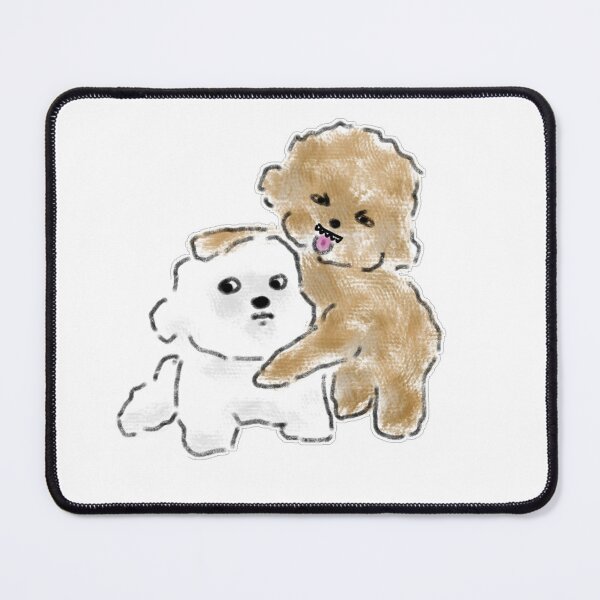 Item preview, Angry Dog Prevented From Fighting Cute Art designed and sold by raun.draw.