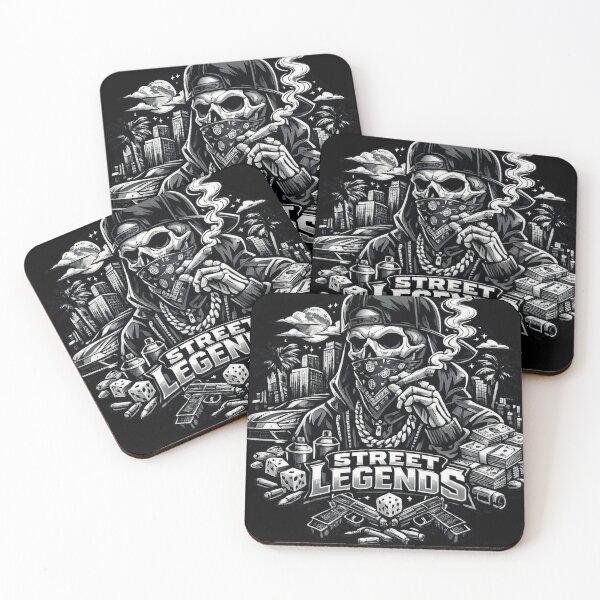 Item preview, Street Legends – Urban Skull Gangster Streetwear Graphic Design designed and sold by Klaus02.