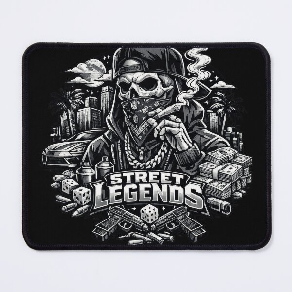 Item preview, Street Legends – Urban Skull Gangster Streetwear Graphic Design designed and sold by Klaus02.