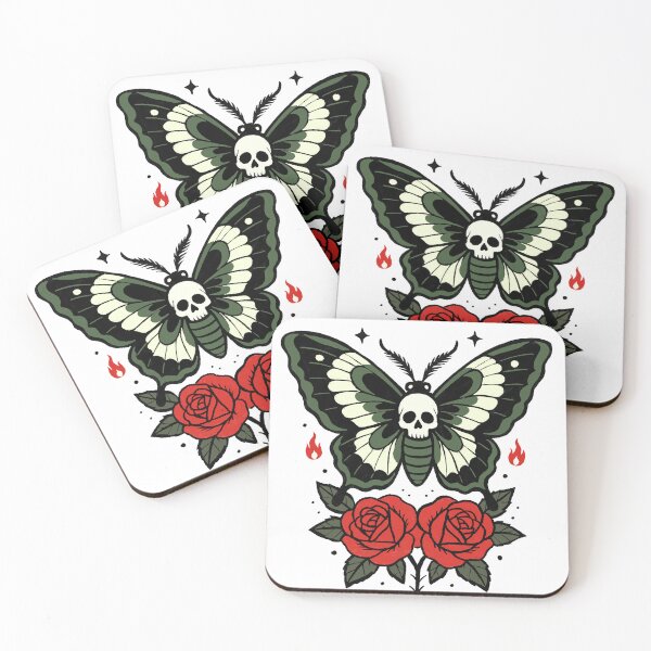 Item preview, Gothic Skull, Moth & Rose designed and sold by SugarCore.