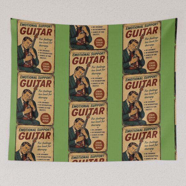 Item preview, Emotional Support Guitar designed and sold by TheHodgePodge.
