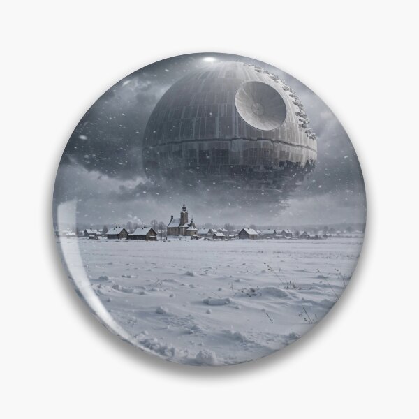 Item preview, Death Star Looming Over Winter Village designed and sold by Late Theory.