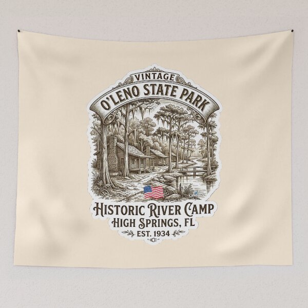 Item preview, Vintage O'Leno State Park designed and sold by EvergreenPark - Tee Studio.