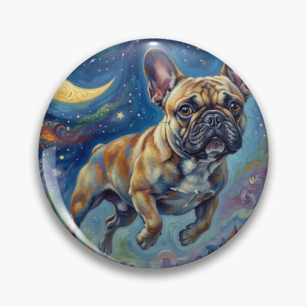 Item preview, Dreaming French Bulldog Under a Celestial Moon designed and sold by cipoprimo.