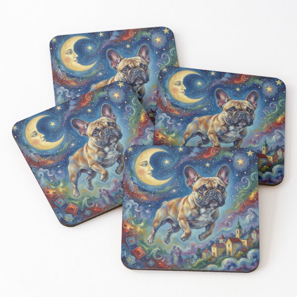 Item preview, Dreaming French Bulldog Under a Celestial Moon designed and sold by cipoprimo.