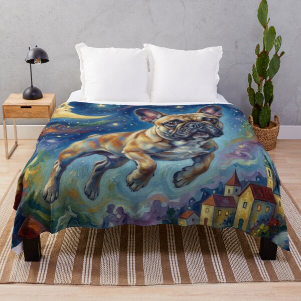 Item preview, Dreaming French Bulldog Under a Celestial Moon designed and sold by cipoprimo.