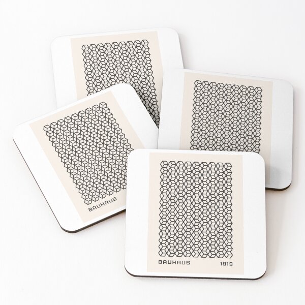 Item preview, Bauhaus Inspired Geometric Cube Pattern designed and sold by BanSosGakCairR.